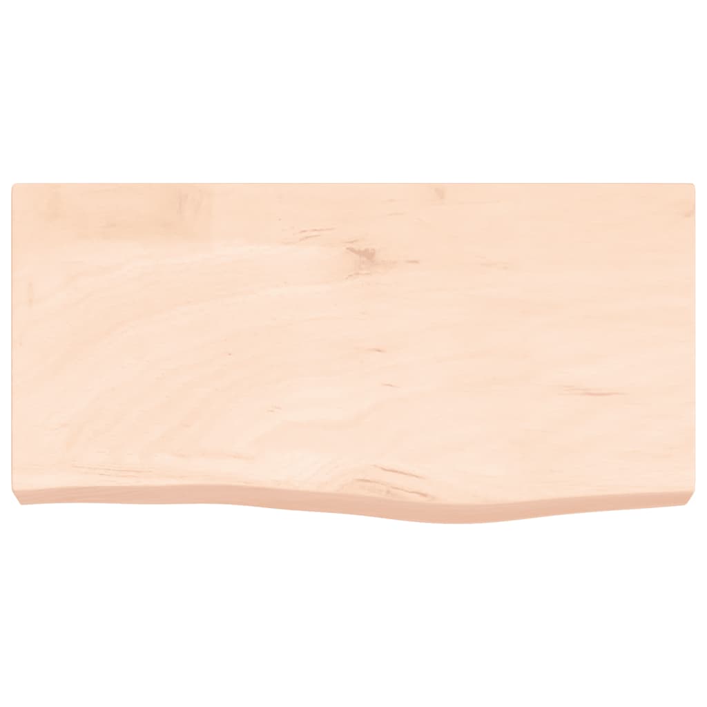 vidaXL Encimera de baño madera maciza sin tratar 60x30x(2-6) cm