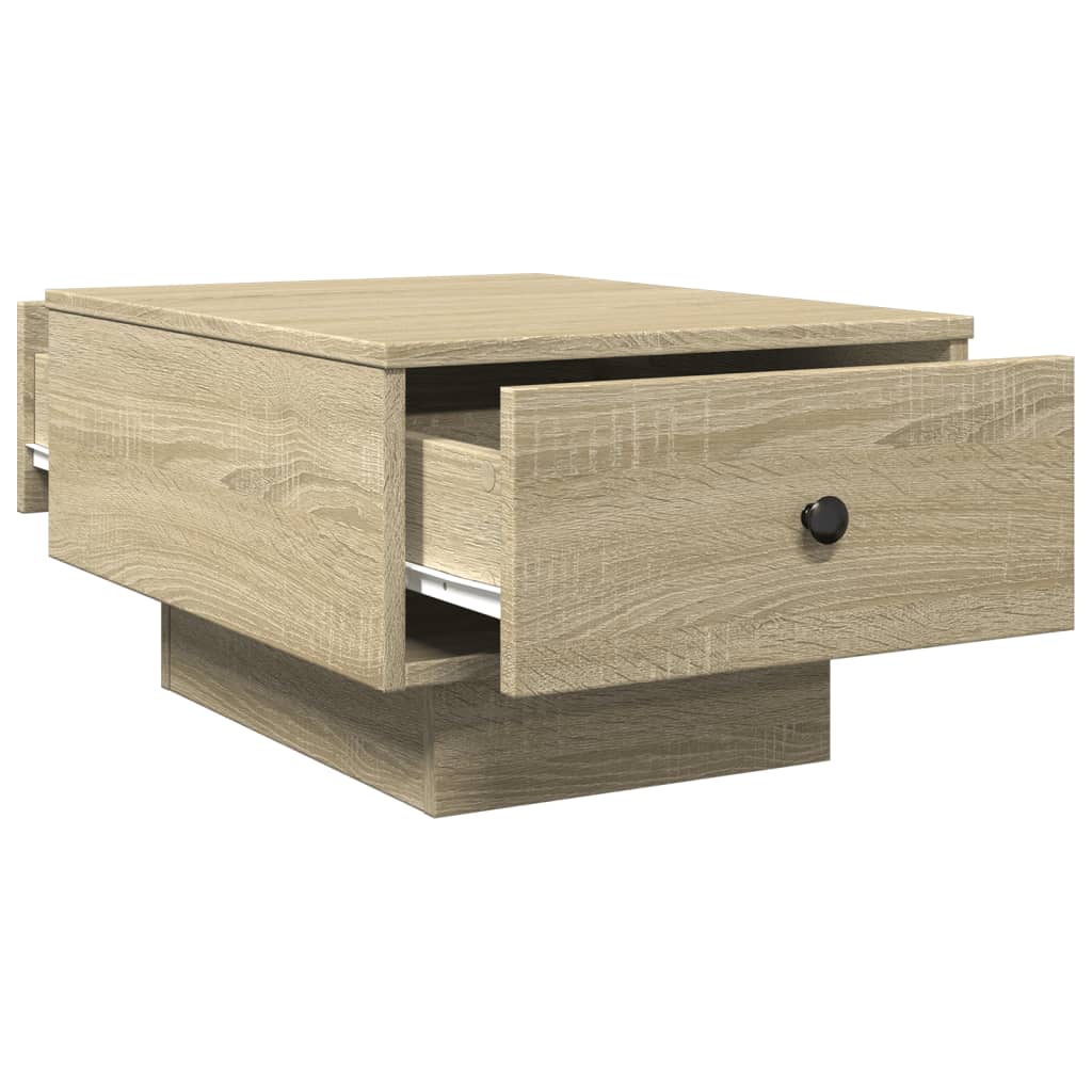 vidaXL Mesa de centro madera de ingeniería roble Sonoma 60x45x31 cm