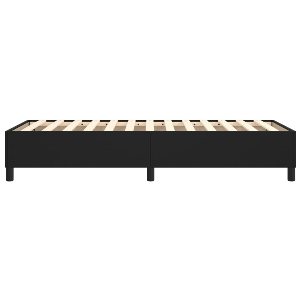 vidaXL Estructura de cama de cuero sintético negro 100x200 cm