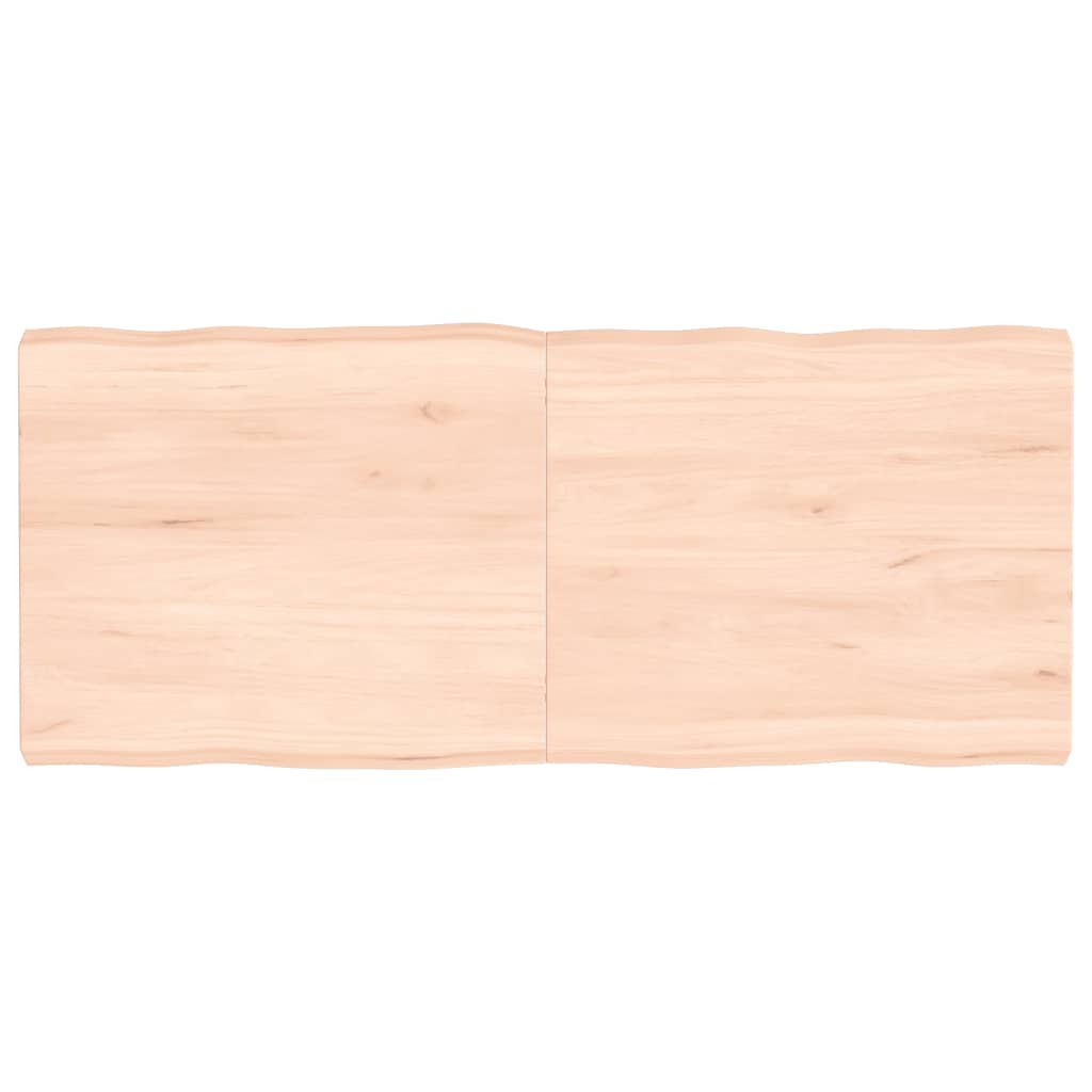 vidaXL Tablero de mesa madera maciza borde natural 140x60x(2-6) cm