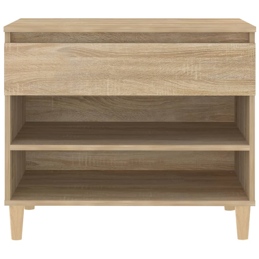 vidaXL Mueble zapatero madera contrachapada roble Sonoma 70x36x60 cm