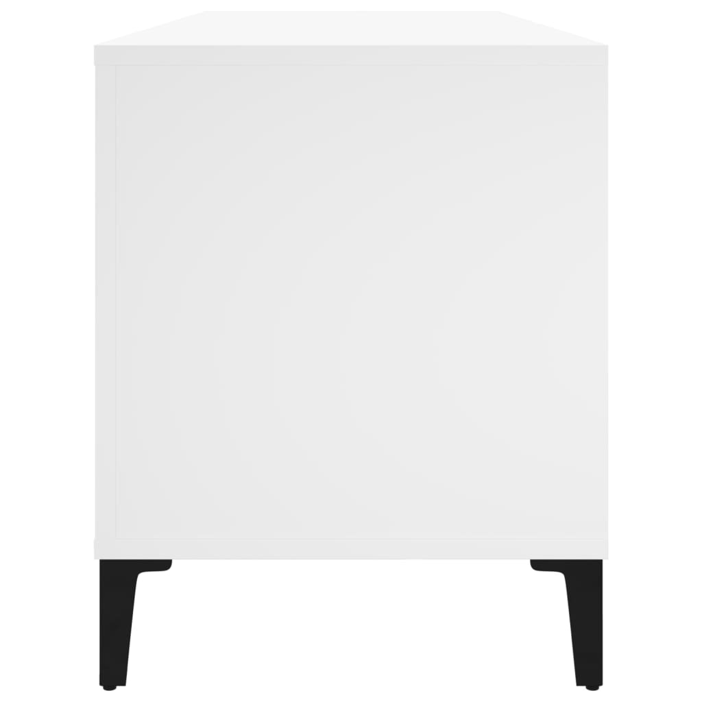 vidaXL Mueble para discos madera contrachapada blanco 100x38x48 cm