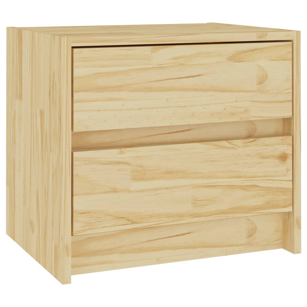 vidaXL Mesita de noche madera maciza de pino 40x30,5x35,5 cm