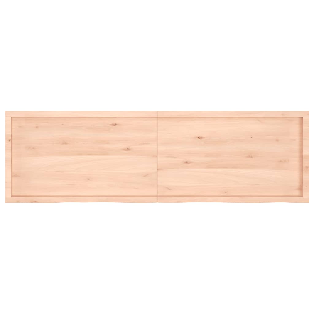 vidaXL Tablero de mesa madera maciza roble sin tratar 200x60x(2-6) cm