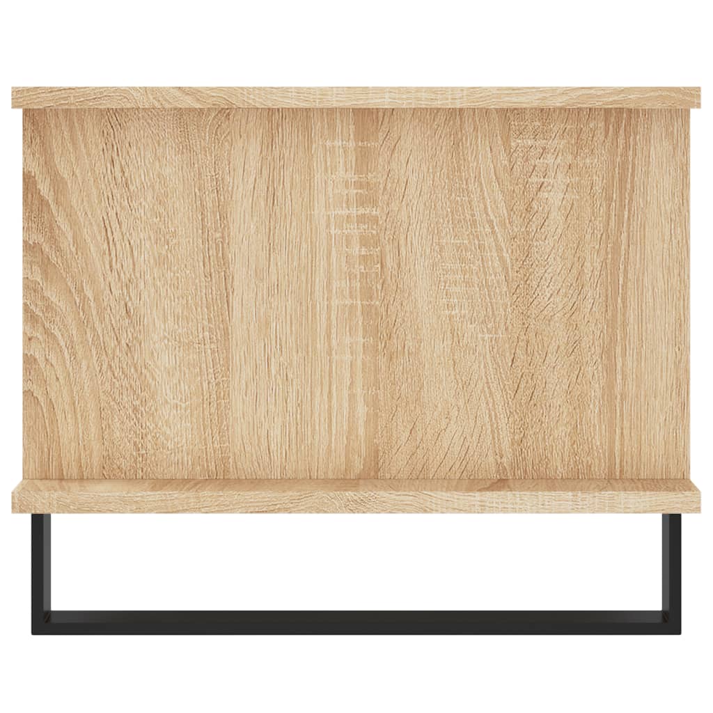 vidaXL Mesa de centro madera contrachapada roble Sonoma 90x50x40 cm