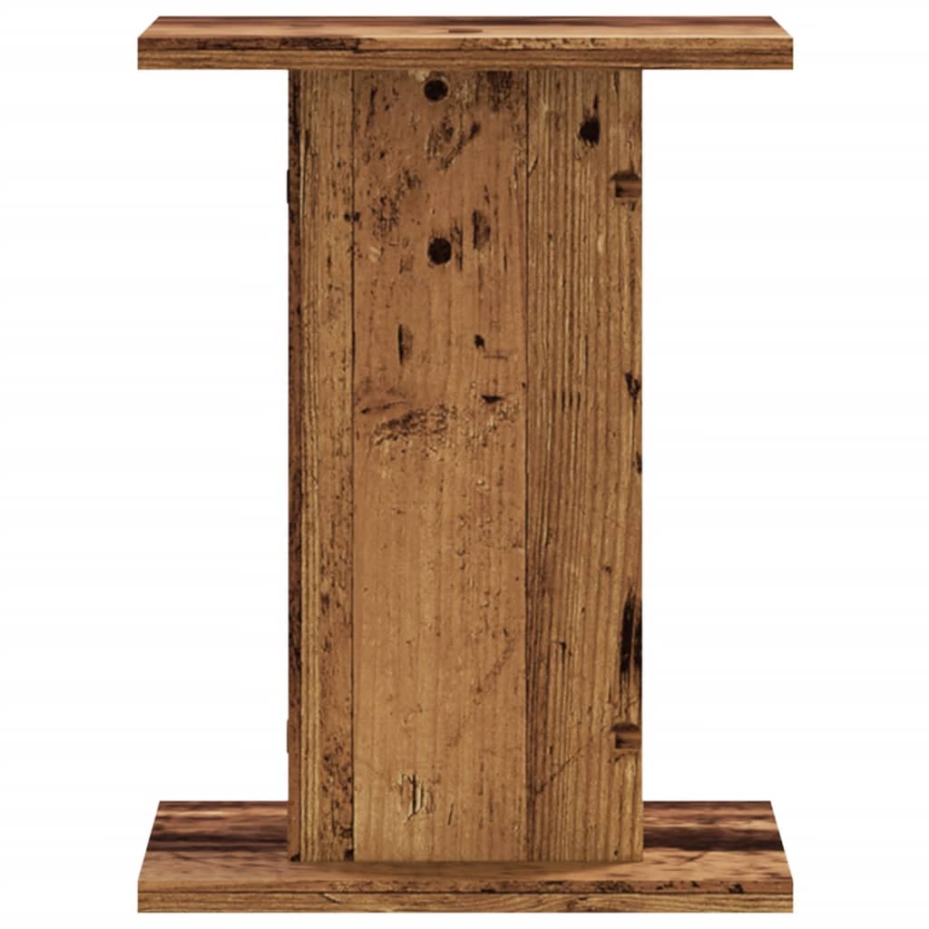 vidaXL Soportes altavoces 2 uds madera roble envejecido 30x30x40 cm