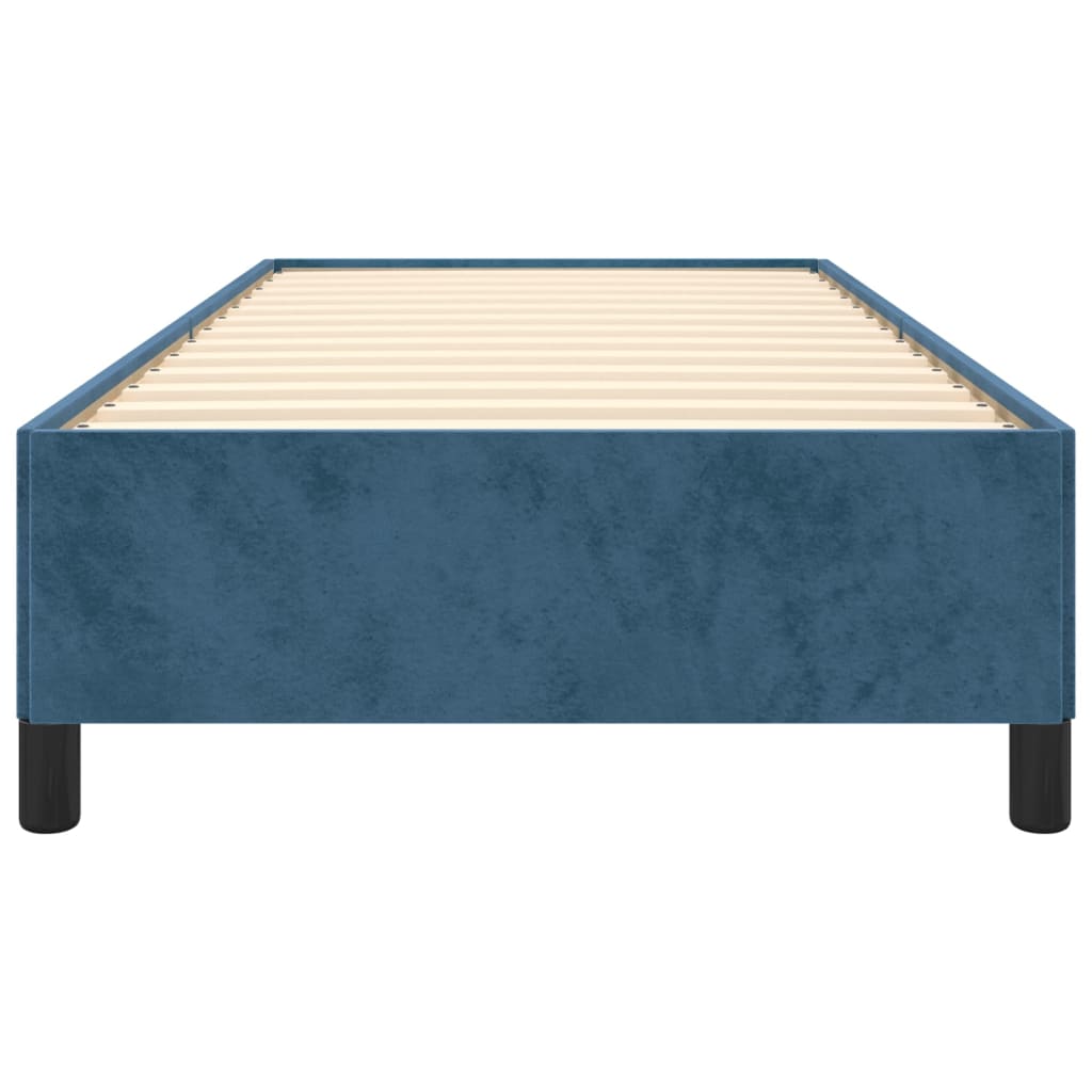 vidaXL Estructura de cama sin colchón terciopelo azul oscuro 100x200cm