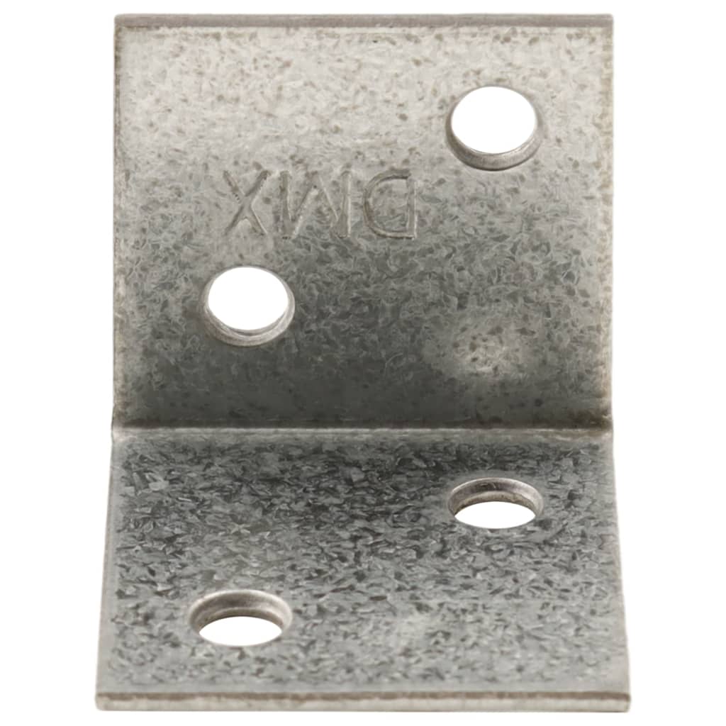 vidaXL Escuadra angular 150 uds acero galvanizado 2 mm 30x25x30 mm