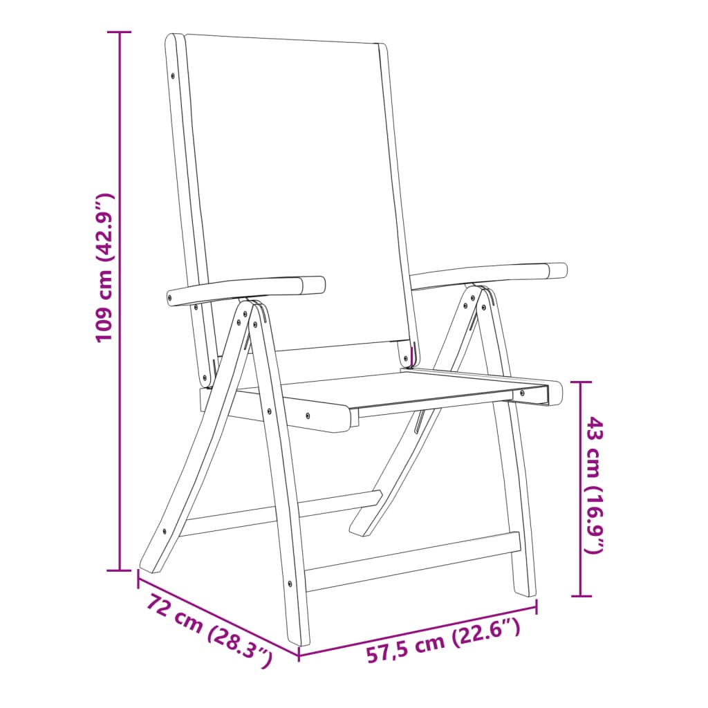 vidaXL Juego comedor de jardín 9 pzas madera maciza acacia y textileno