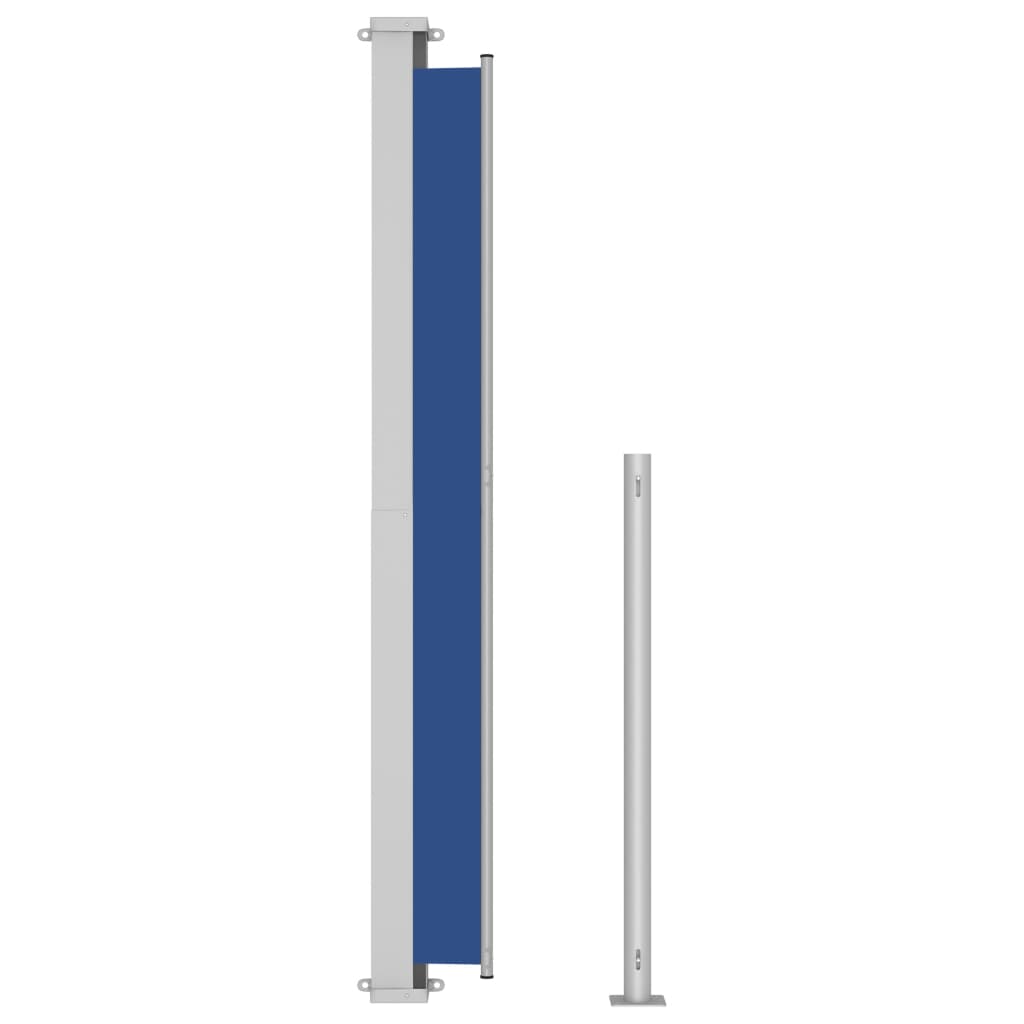 vidaXL Toldo lateral retráctil para patio azul 220x500 cm