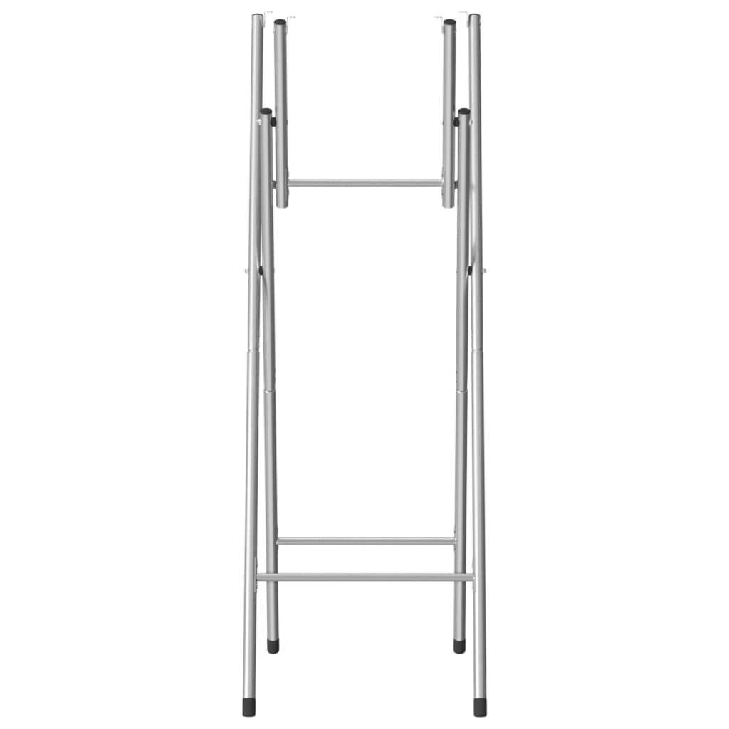 vidaXL Patas de mesa plegables acero galvanizado plata 45x53x108 cm