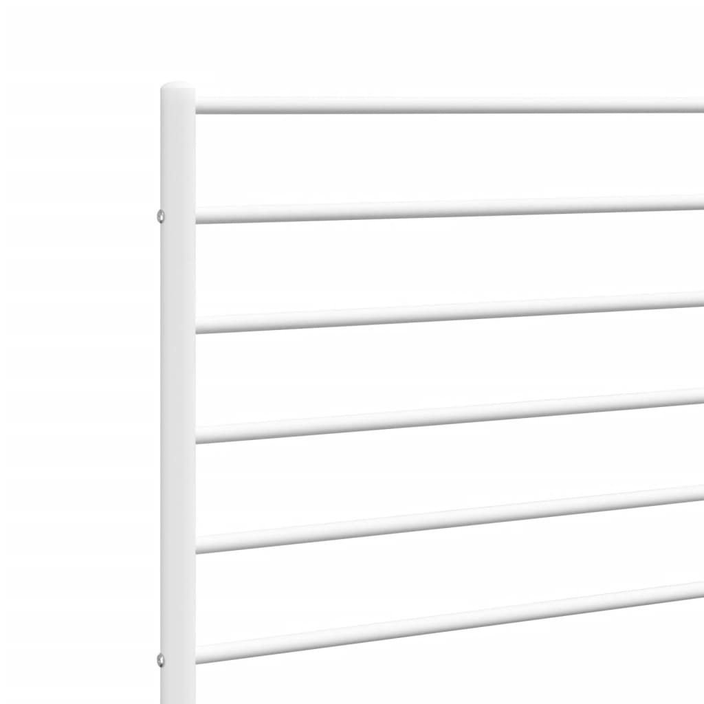 vidaXL Cabecero de metal blanco 135 cm