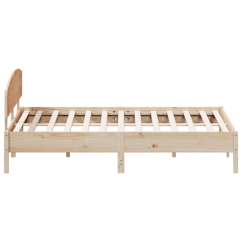 vidaXL Estructura de cama con cabecero madera maciza de pino 200x200cm