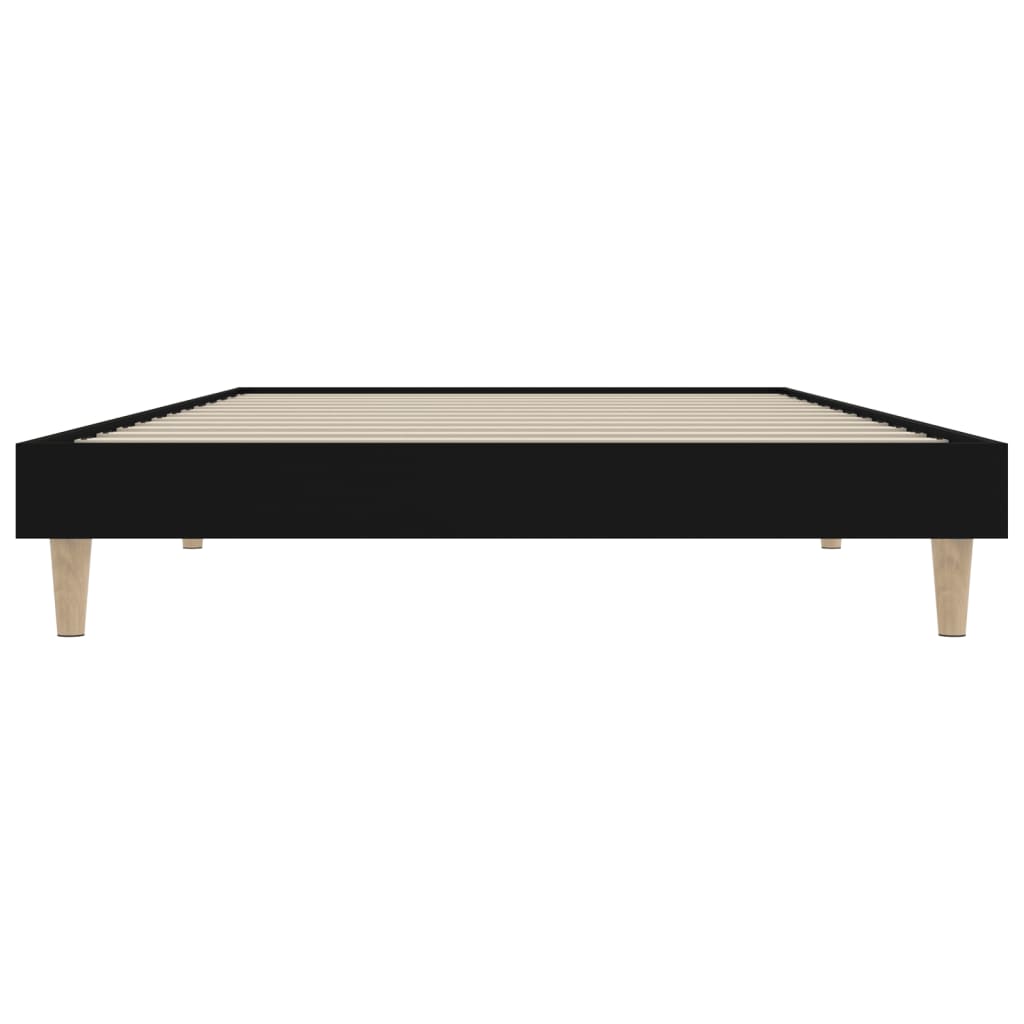 vidaXL Estructura de cama madera de ingeniería negra 90x200 cm