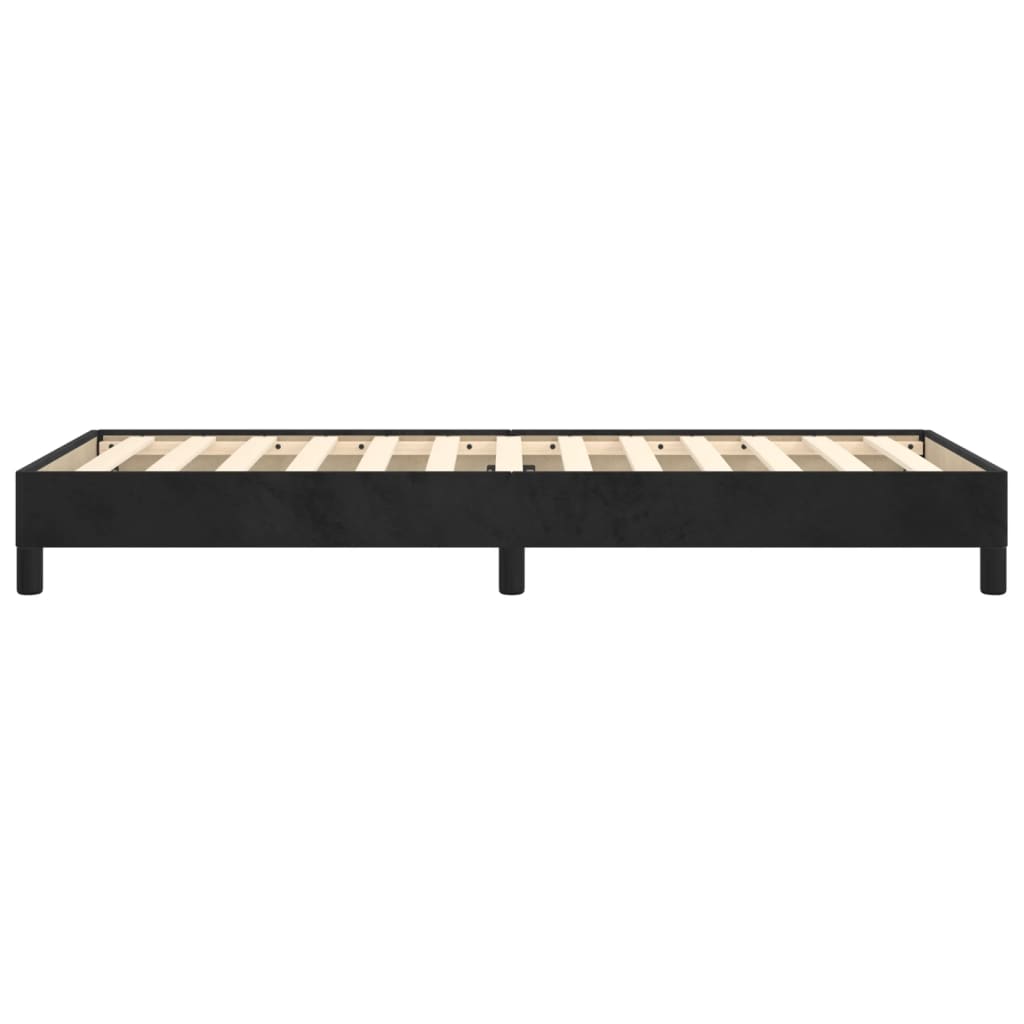 vidaXL Estructura de cama sin colchón terciopelo negro 90x200 cm