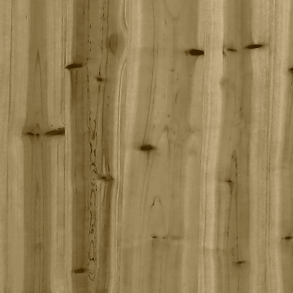 vidaXL Jardinera madera maciza de pino impregnada 40x40x40 cm