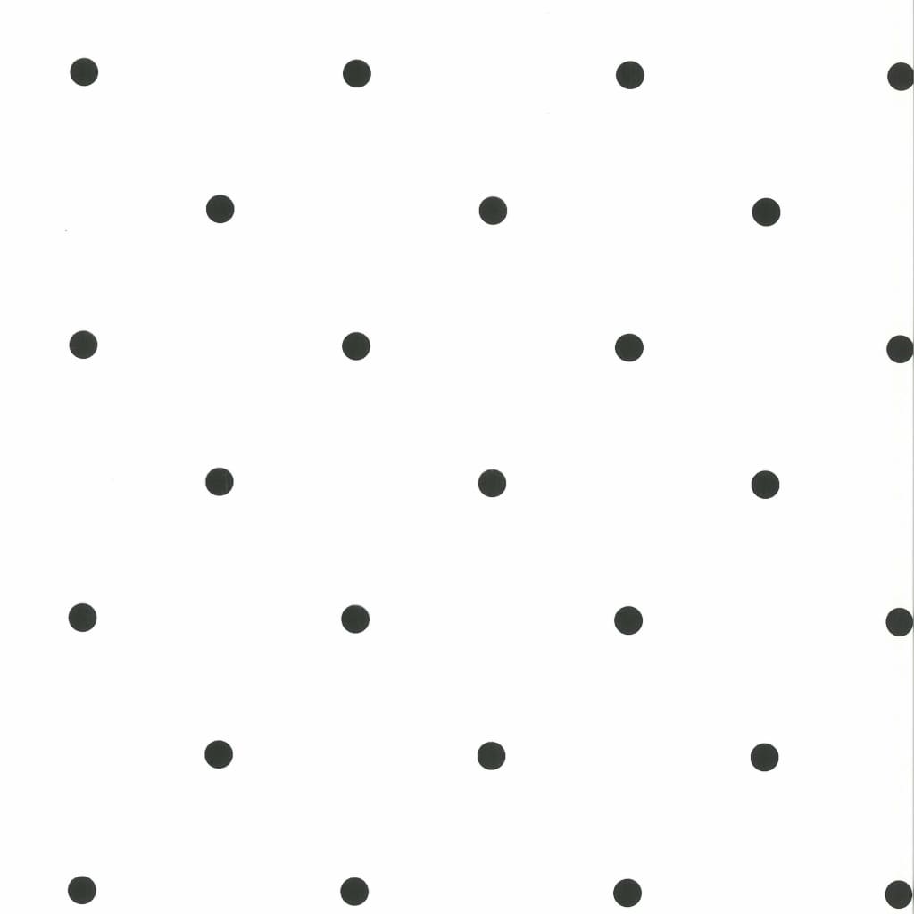 Noordwand Papel de pared Fabulous World Dots blanco y negro