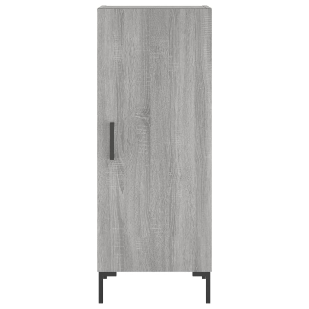 vidaXL Aparador alto madera contrachapada gris Sonoma 34,5x34x180 cm