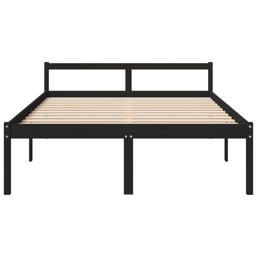 vidaXL Cama para personas mayores madera maciza de pino 150x200 cm