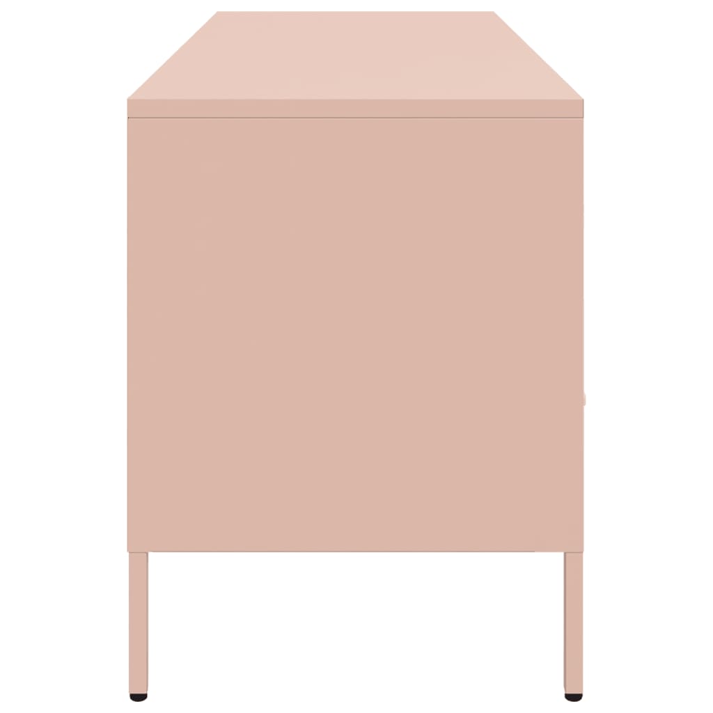 vidaXL Mueble para TV acero rosa 100,5x39x50,5 cm