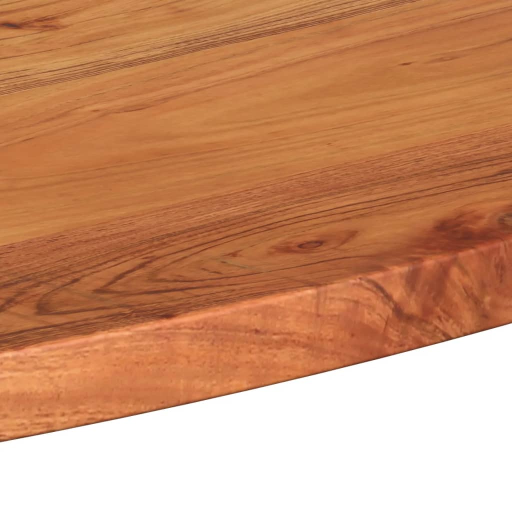 vidaXL Tablero de mesa ovalado madera maciza de acacia 90x40x2,5 cm