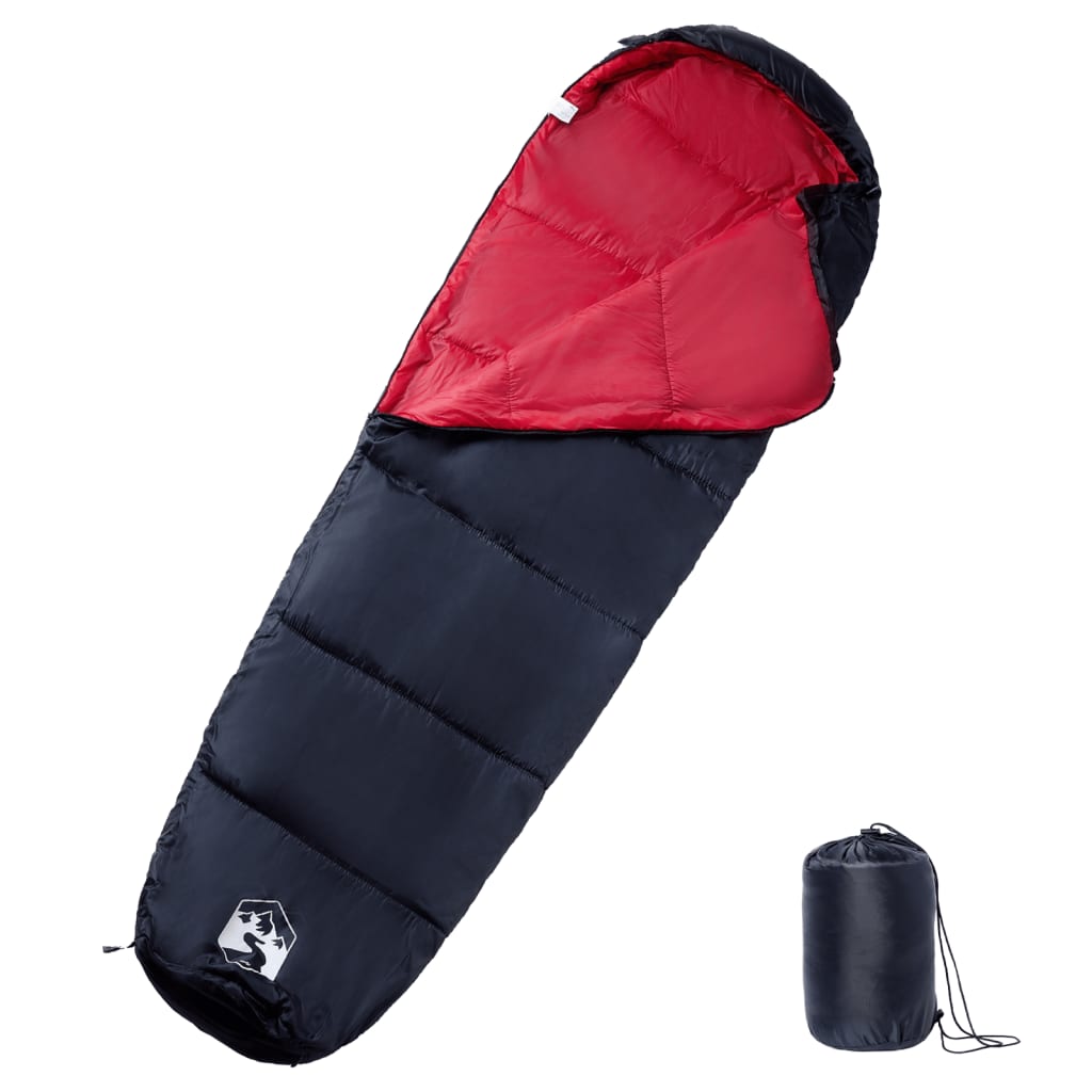 vidaXL Saco de dormir tipo momia de camping para adultos 3 estaciones