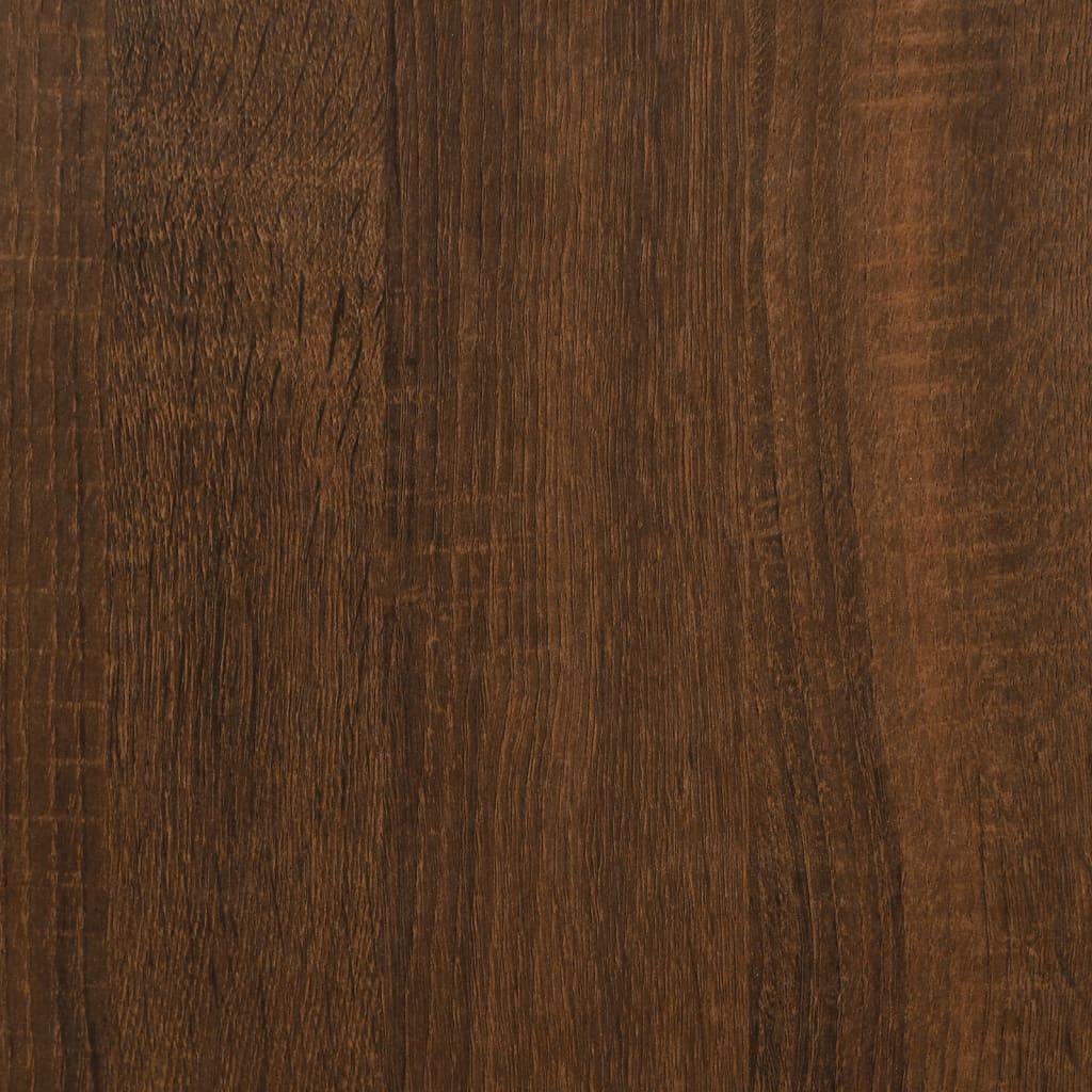 vidaXL Mesa consola madera de ingeniería marrón roble 100x34,5x75 cm