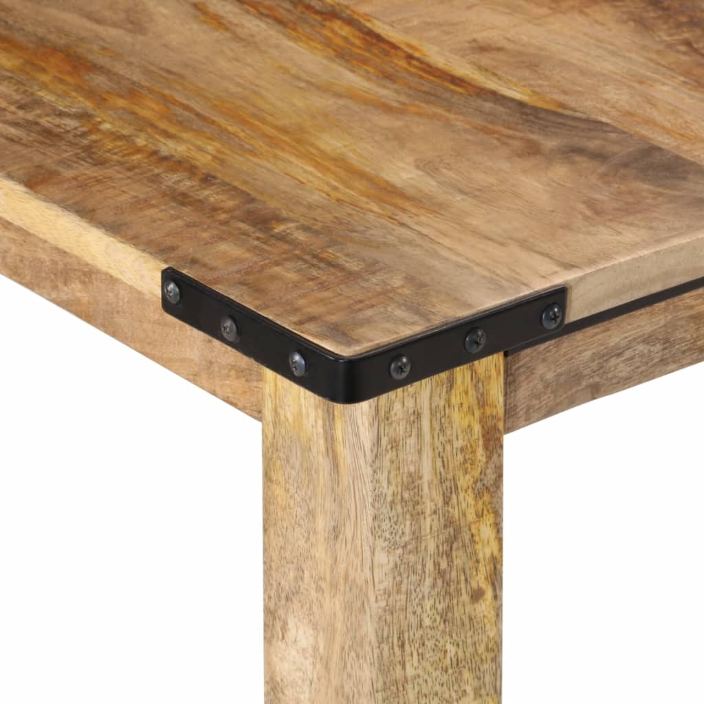 vidaXL Mesa de comedor madera maciza de mango 160x80x75 cm
