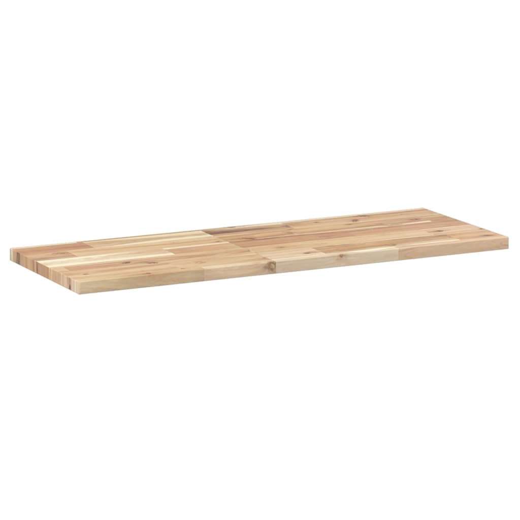 vidaXL Estante flotante madera maciza de acacia sin tratar 100x30x2 cm