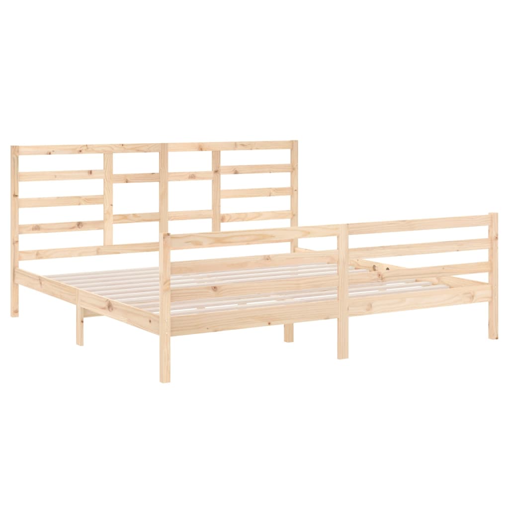 vidaXL Estructura de cama sin colchón madera maciza 200x200 cm