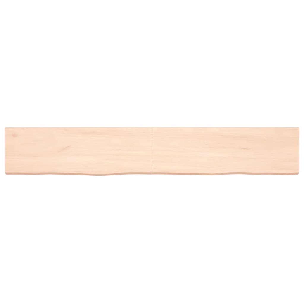 vidaXL Encimera de baño madera maciza sin tratar 180x30x(2-4) cm