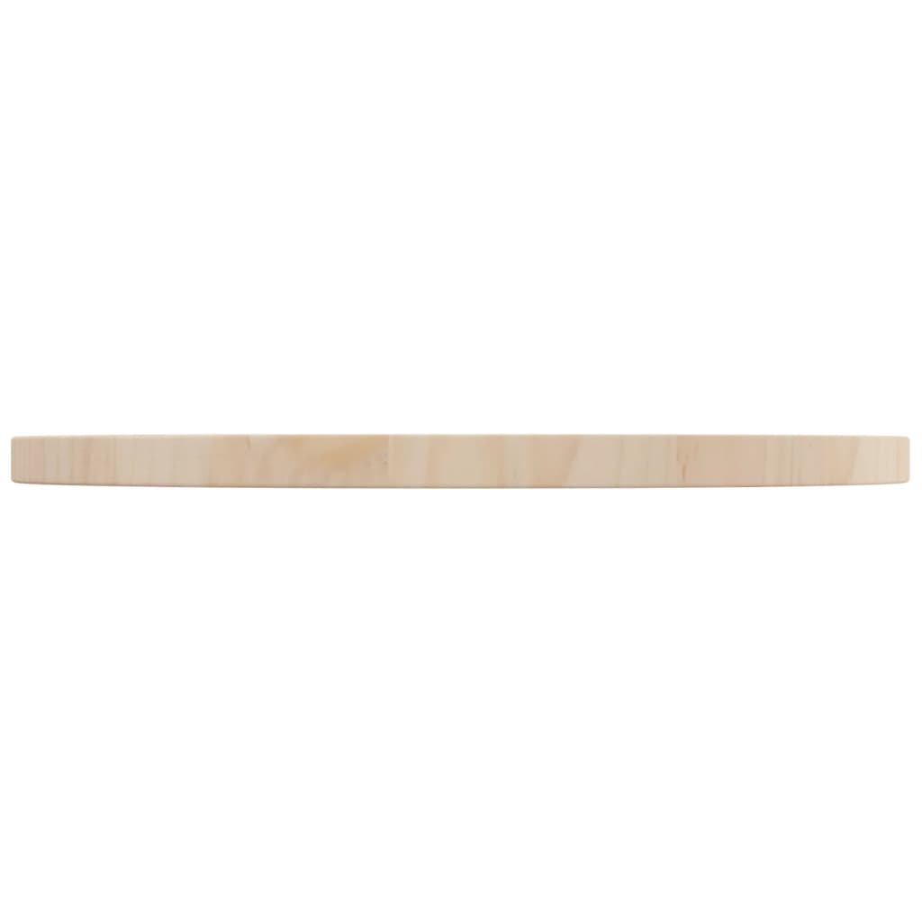 vidaXL Superficie de mesa madera maciza de pino Ø50x2,5 cm