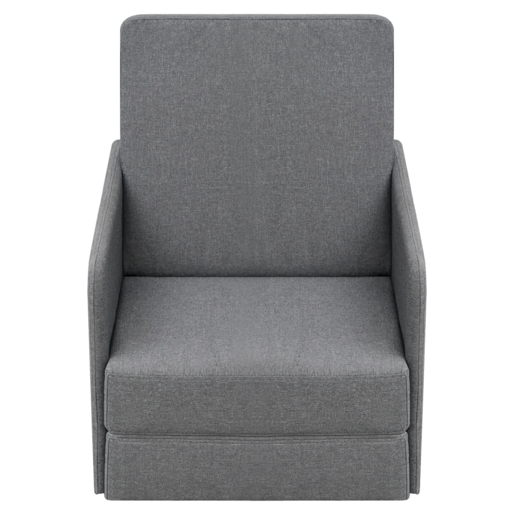 vidaXL Sillón convertible tela gris claro