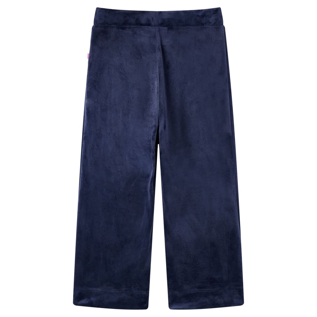 Pantalón infantil terciopelo azul oscuro 116