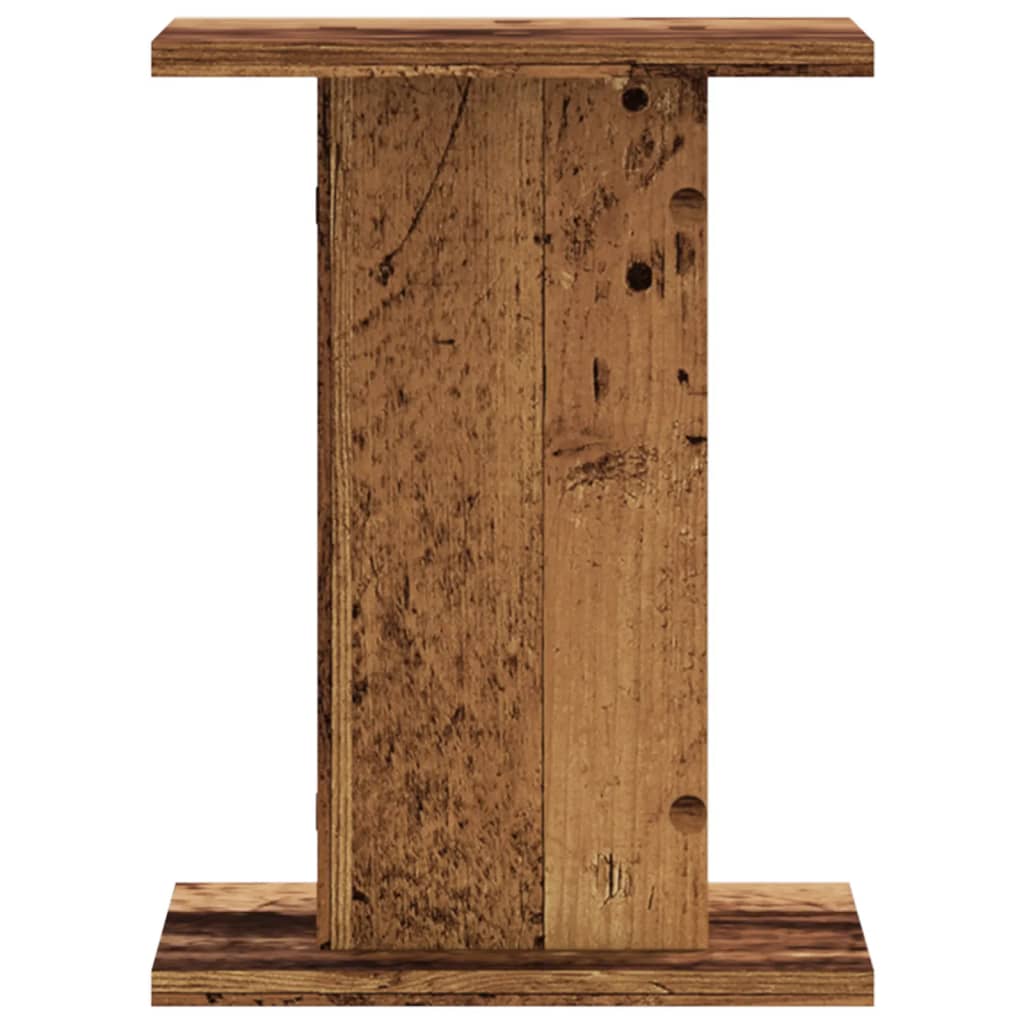 vidaXL Soportes altavoces 2 uds madera roble envejecido 30x30x40 cm