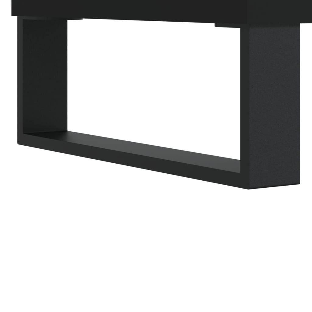 vidaXL Mueble para TV madera contrachapada negro 100x35x55 cm