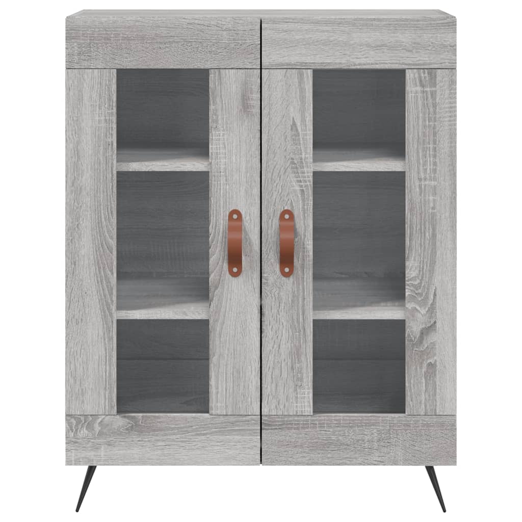 vidaXL Aparador de madera de ingeniería gris Sonoma 69,5x34x90 cm