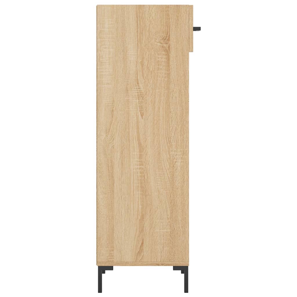 vidaXL Zapatero madera de ingeniería roble Sonoma 30x35x105 cm