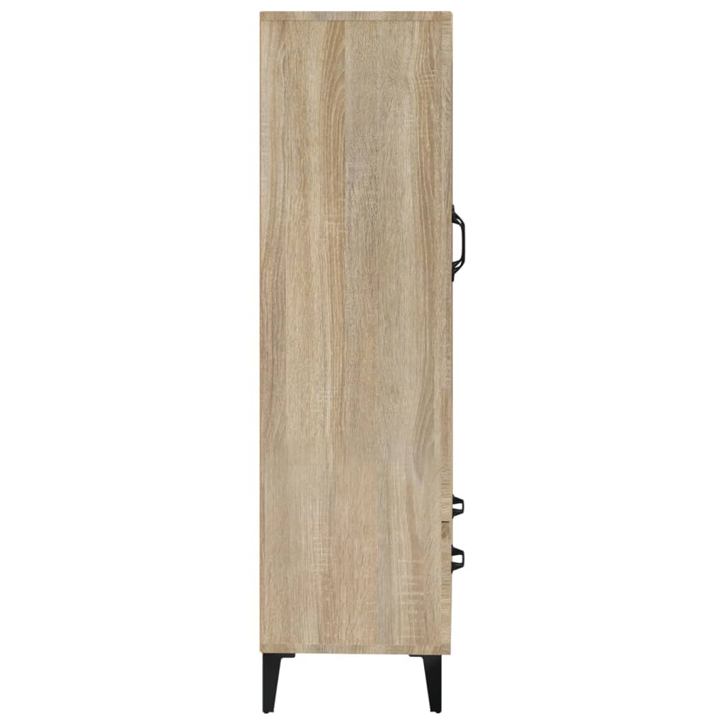 vidaXL Aparador madera contrachapada color roble Sonoma 70x31x115 cm