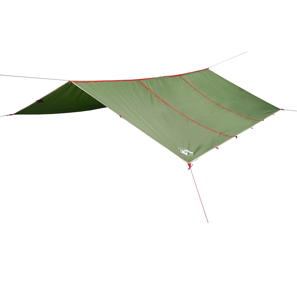 vidaXL Lona de camping impermeable verde 420x440 cm