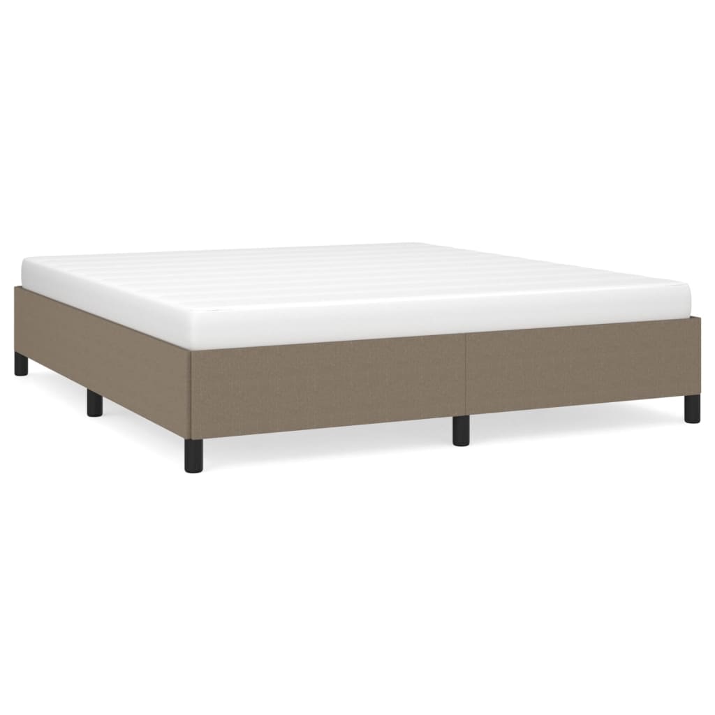 vidaXL Estructura de cama de tela gris taupe 180x200 cm