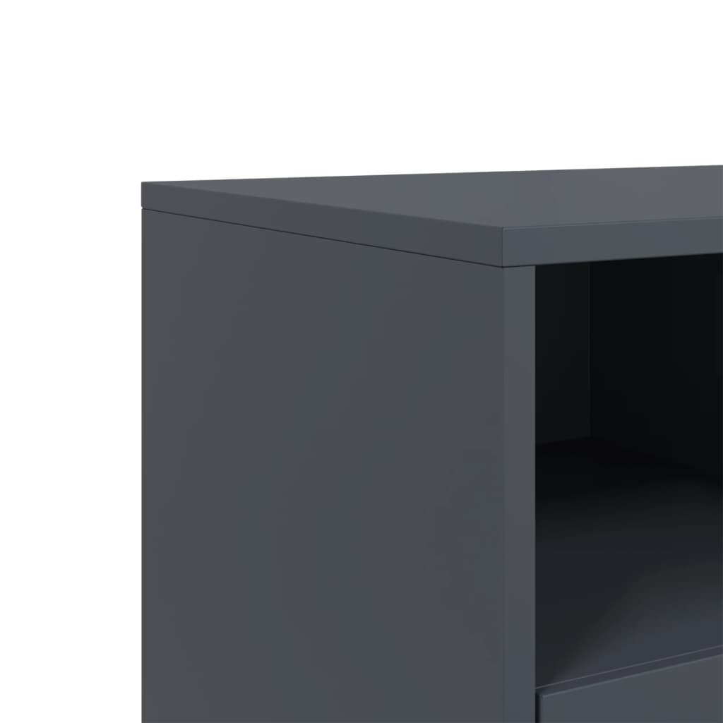 vidaXL Mueble de TV acero gris antracita 68x39x43,5 cm