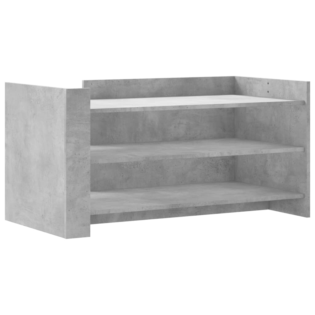 vidaXL Mesa de centro madera de ingeniería gris hormigón 100x50x50 cm