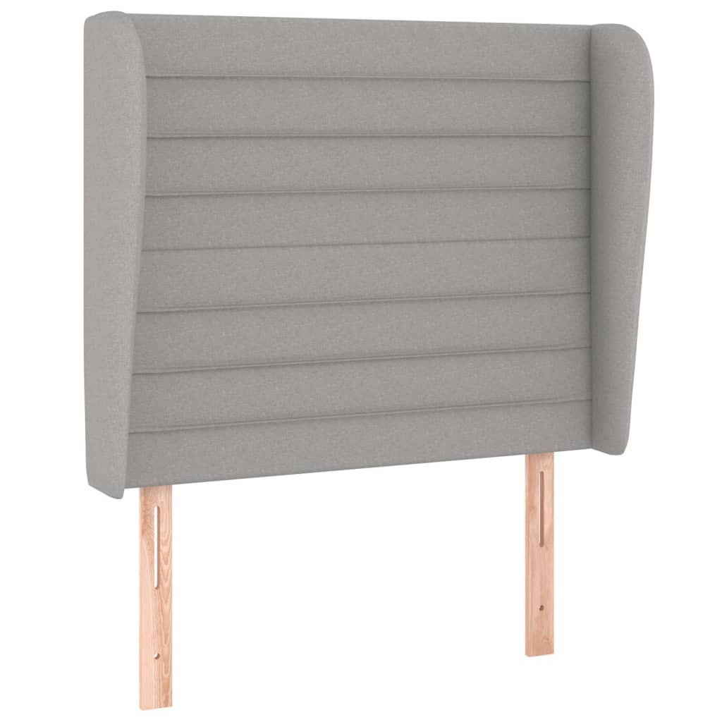vidaXL Cama box spring con colchón tela gris claro 80x200 cm
