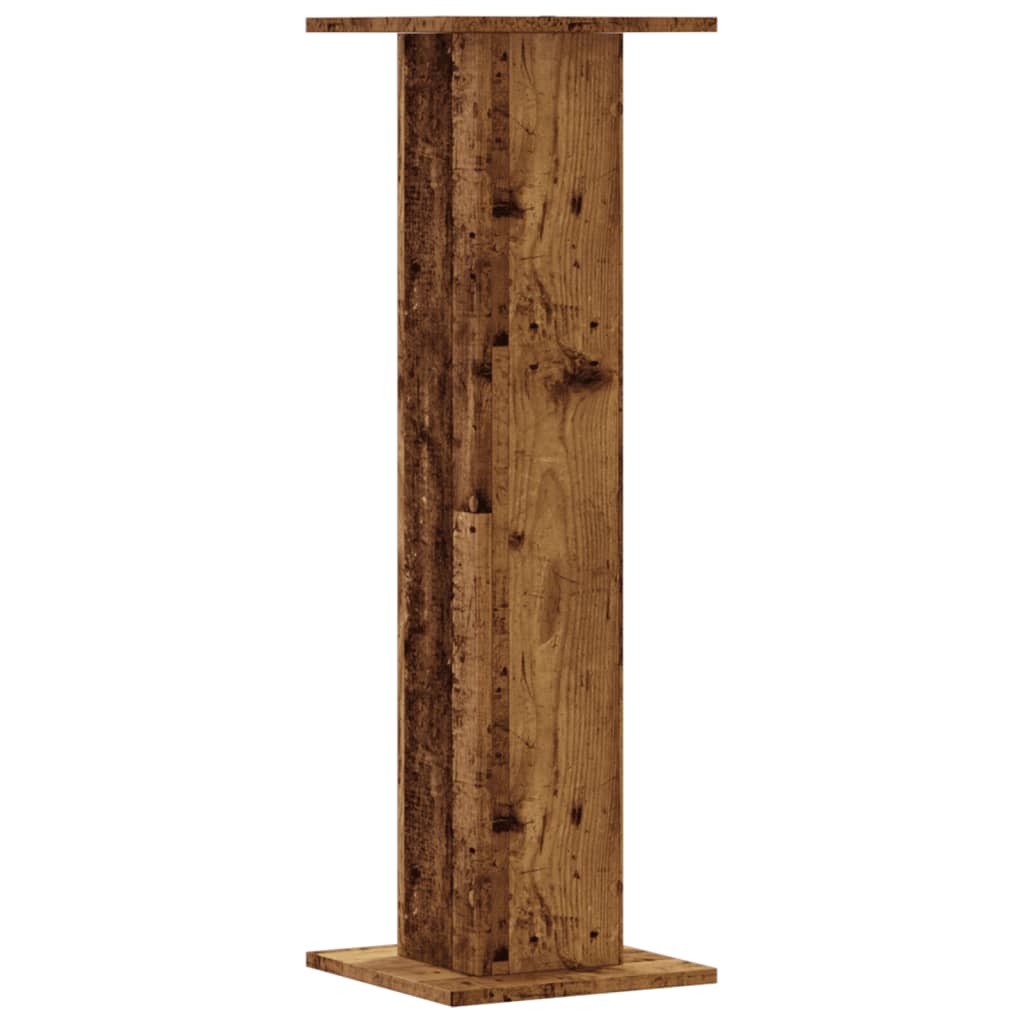 vidaXL Soportes altavoces 2 uds madera roble envejecido 30x30x95 cm