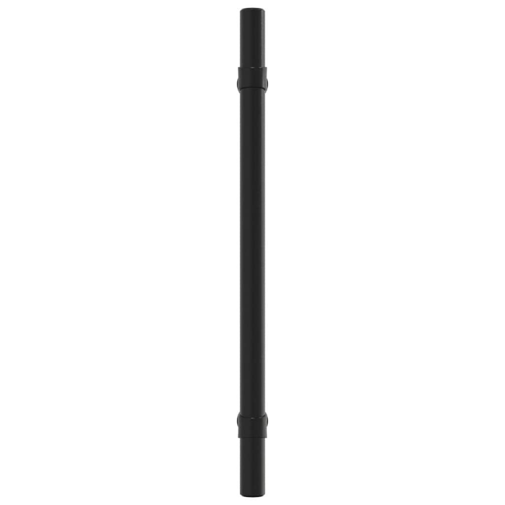 vidaXL Tiradores para armarios 20 uds acero inoxidable negro 160 mm