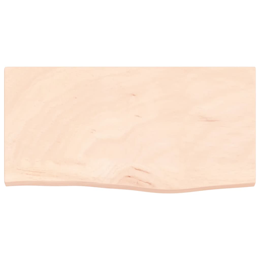 vidaXL Estante de pared madera maciza roble sin tratar 60x30x(2-4) cm