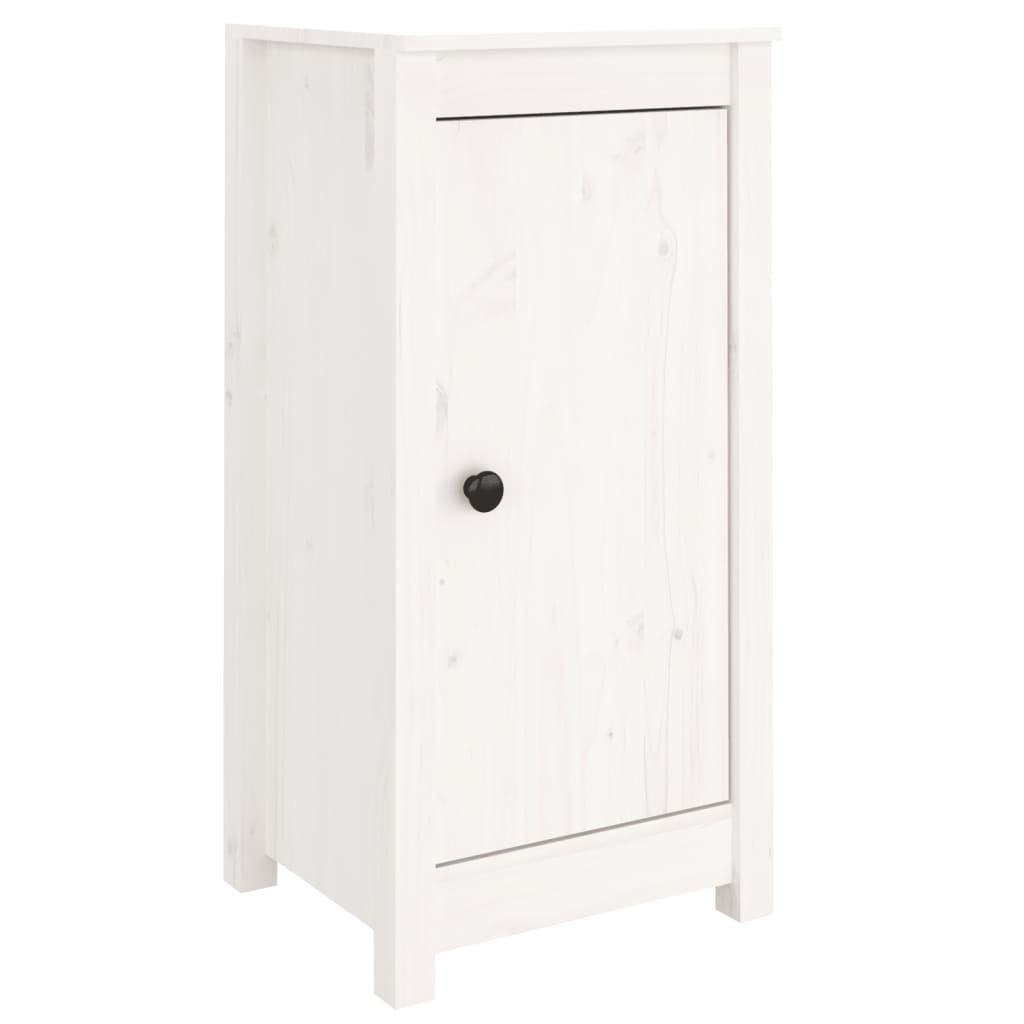 vidaXL Aparadores 2 uds madera maciza de pino blanco 39x35x80 cm