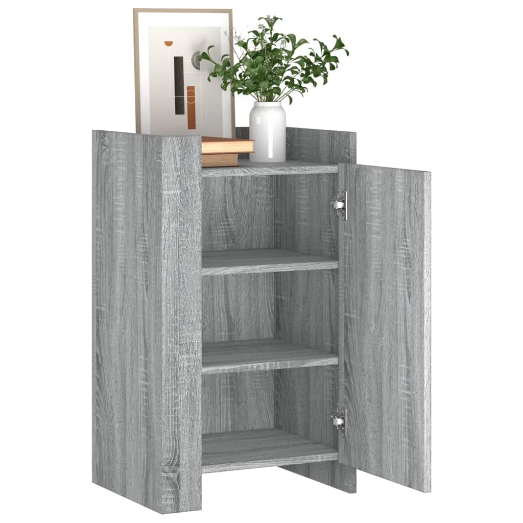 vidaXL Aparador madera de ingeniería gris Sonoma 45x35x75 cm