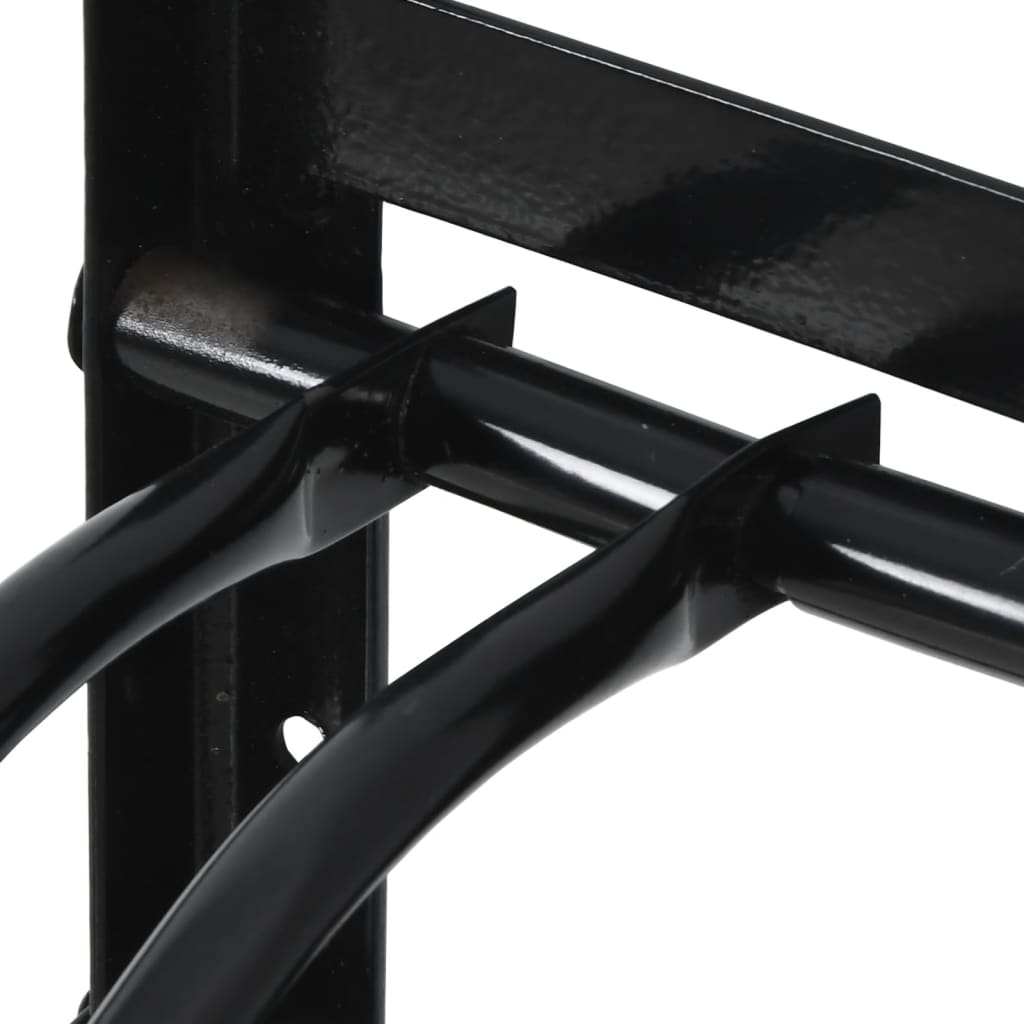 vidaXL Soporte de silla montura de pared plegable hierro negro